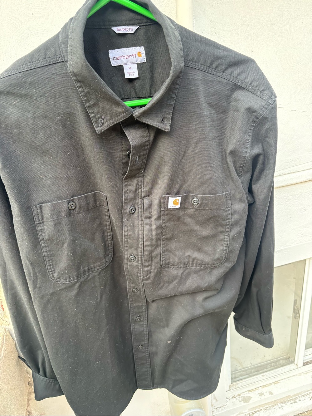 Carhartt Black Men's Lightweight Work Shirt Jacket